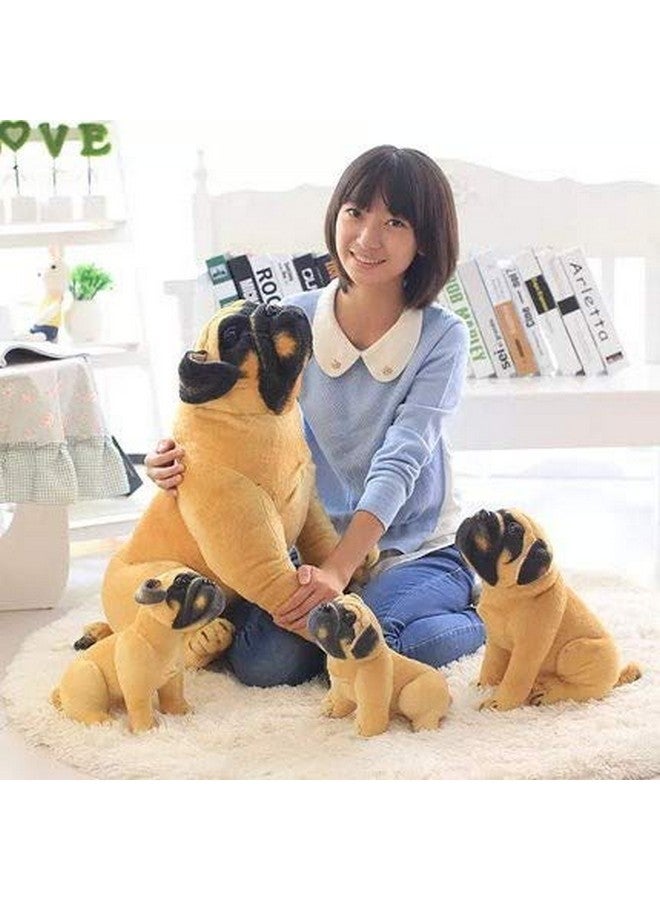 Tickles Tickles Pug Dog Soft Stuffed Plush Animal Toy for Kids Boys Girls Home Decoration (Size: 32 cm Color: Brown)  - Image 4