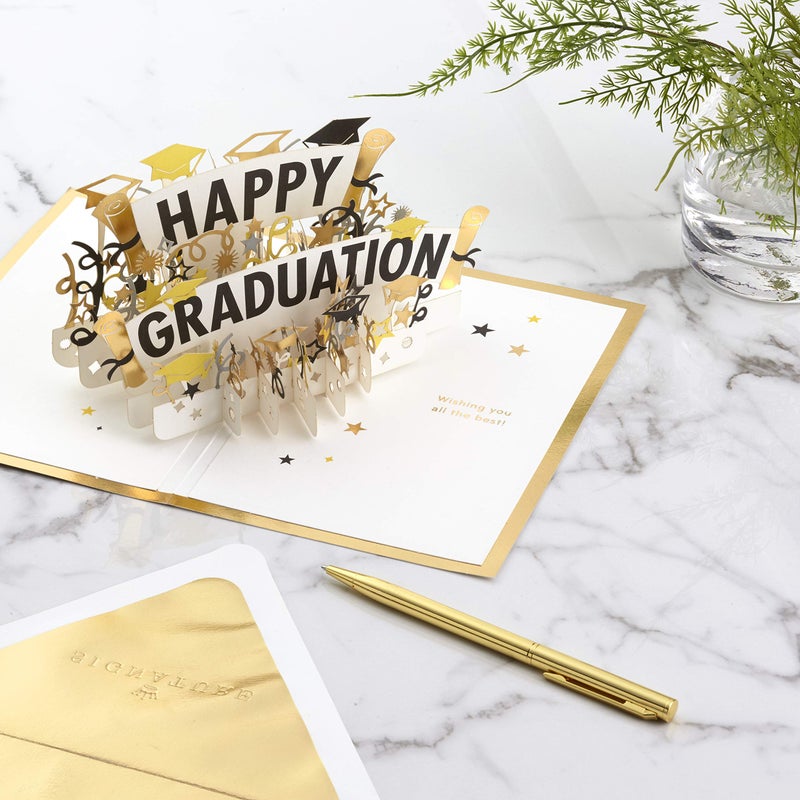 Hallmark Signature Paper Wonder Pop Up Graduation Card (Happy Graduation) - Image 3