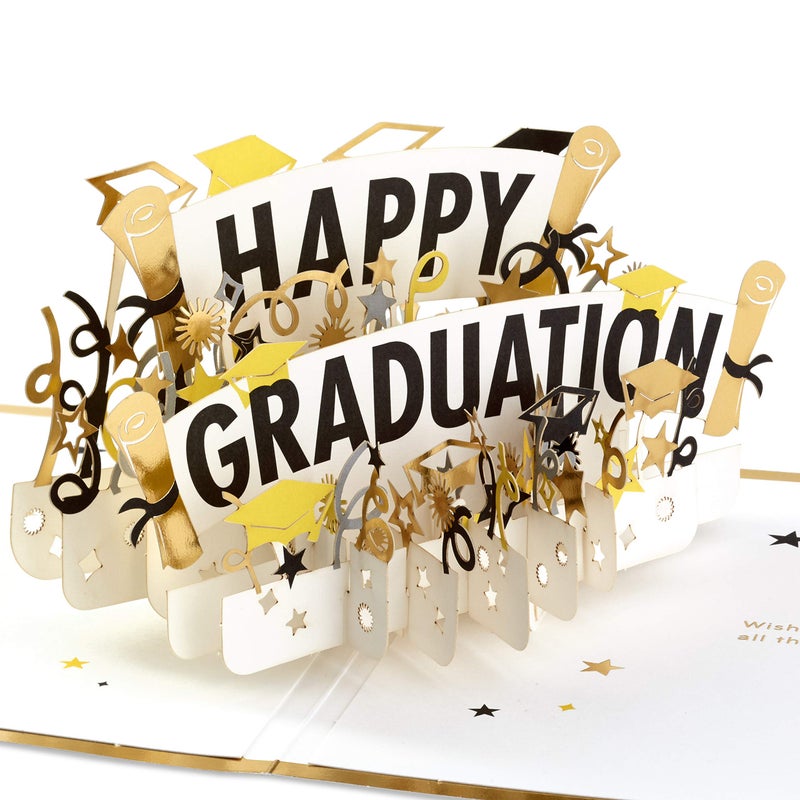 Hallmark Signature Paper Wonder Pop Up Graduation Card (Happy Graduation) - Image 1
