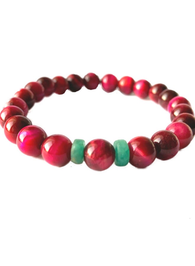 NIBEMINENT Natural Colombian Emerald 2 Wheel Bars Bracelet - Image 1