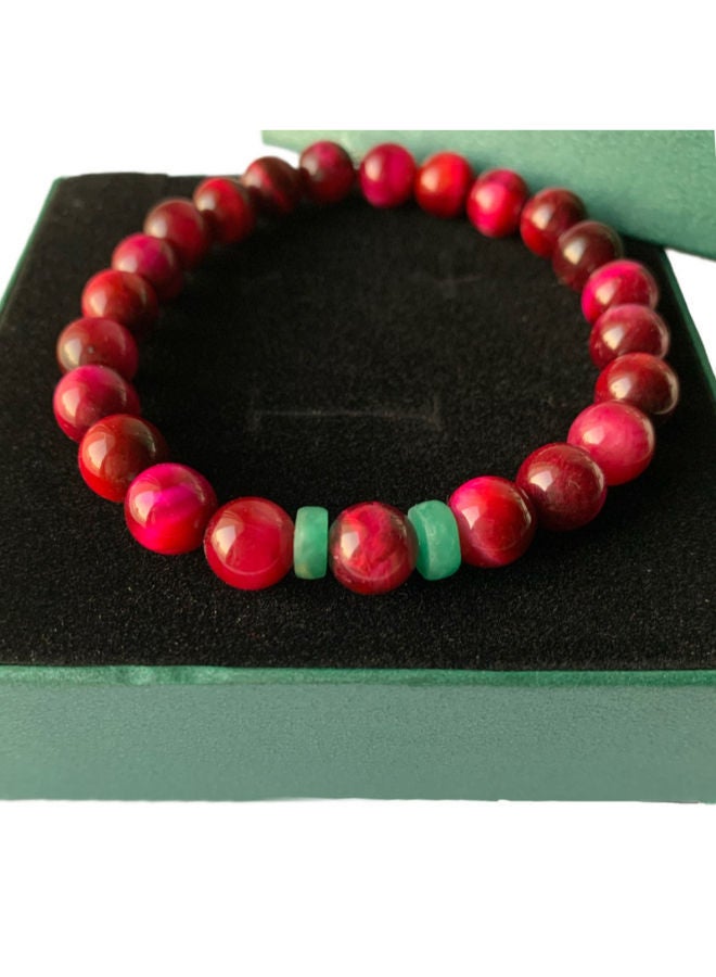 NIBEMINENT Natural Colombian Emerald 2 Wheel Bars Bracelet - Image 3
