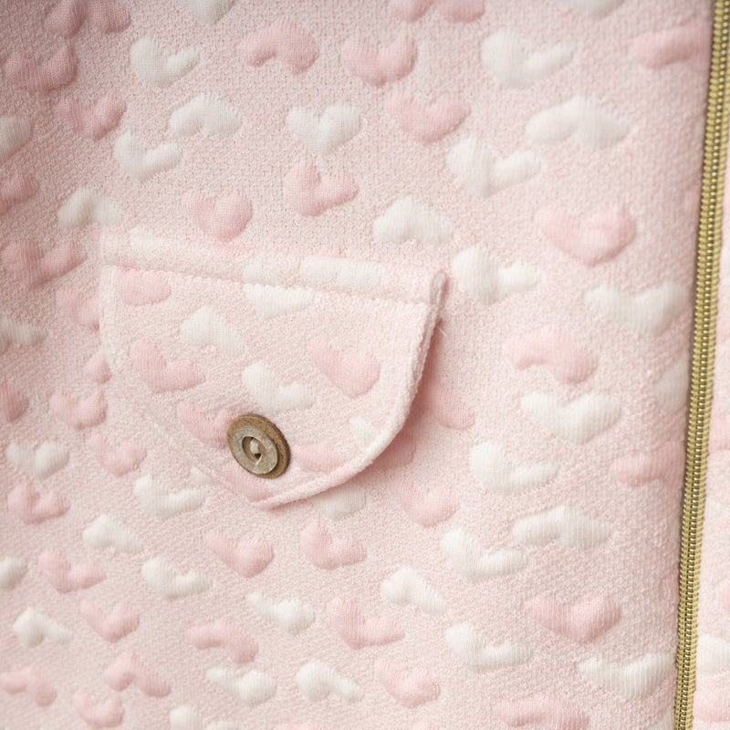 Baby Fou Heart Hooded Jumpsuit - Image 3