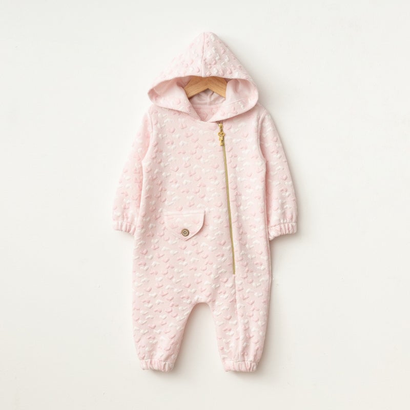 Baby Fou Heart Hooded Jumpsuit - Image 1