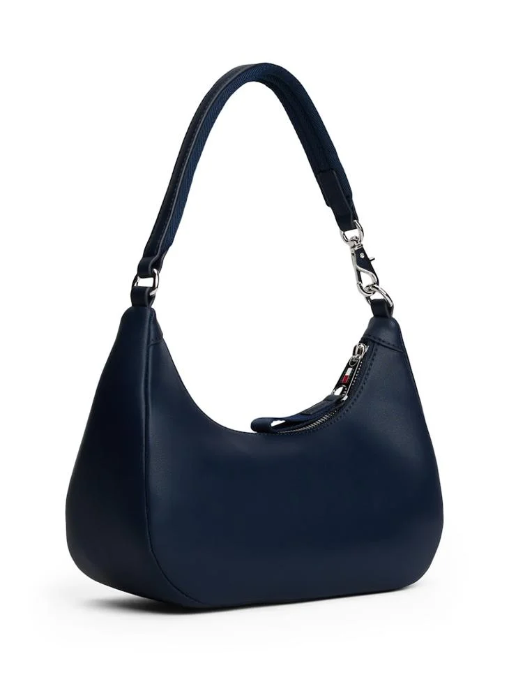 تومي جينز حقيبة كتف بشعار معدني