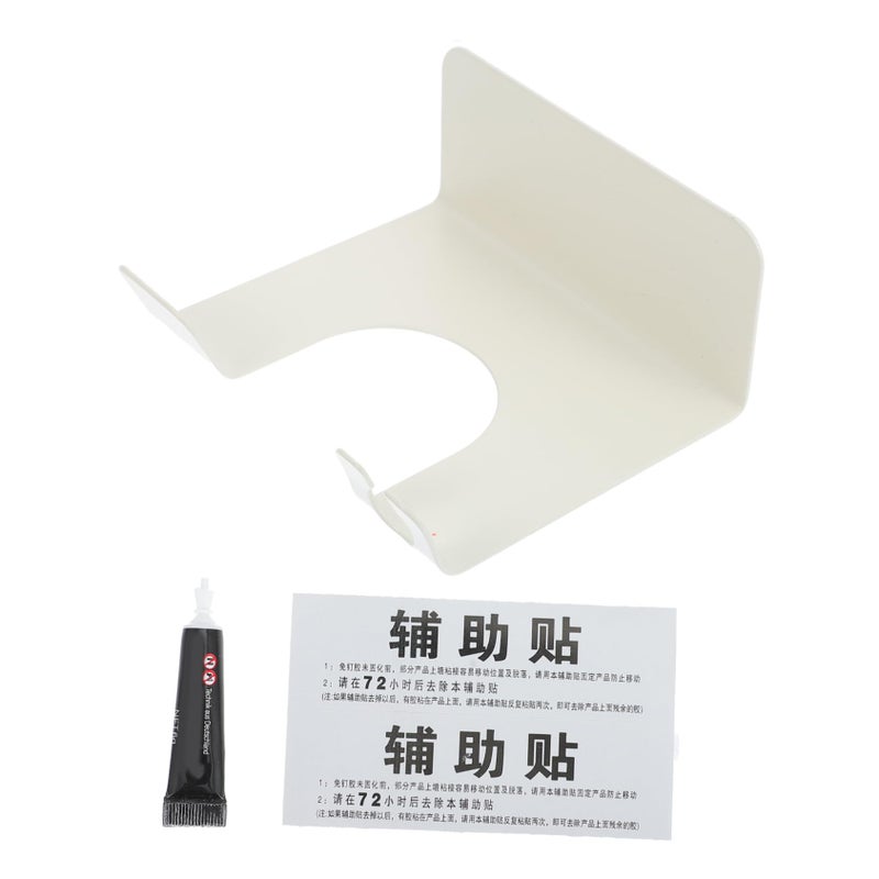 Wall Mounted Hair Dryer Holder Modern Design Space Saving Easy Install Bathroom Storage Organizer - Image 2