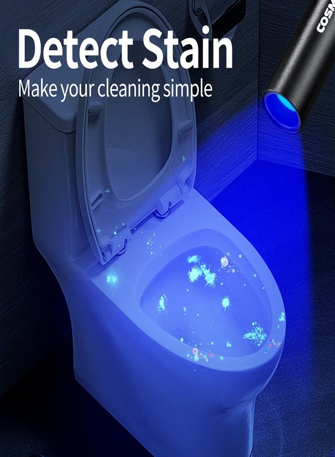 COSMOING UV Flashlight USB Rechargeable, 365nm Black Light (3 PACK), Mini & Powerful Ultraviolet Flashlight Portable Detector for Pet Urine, Cat Dog Stains, Scorpion, Bed Bug - Image 5