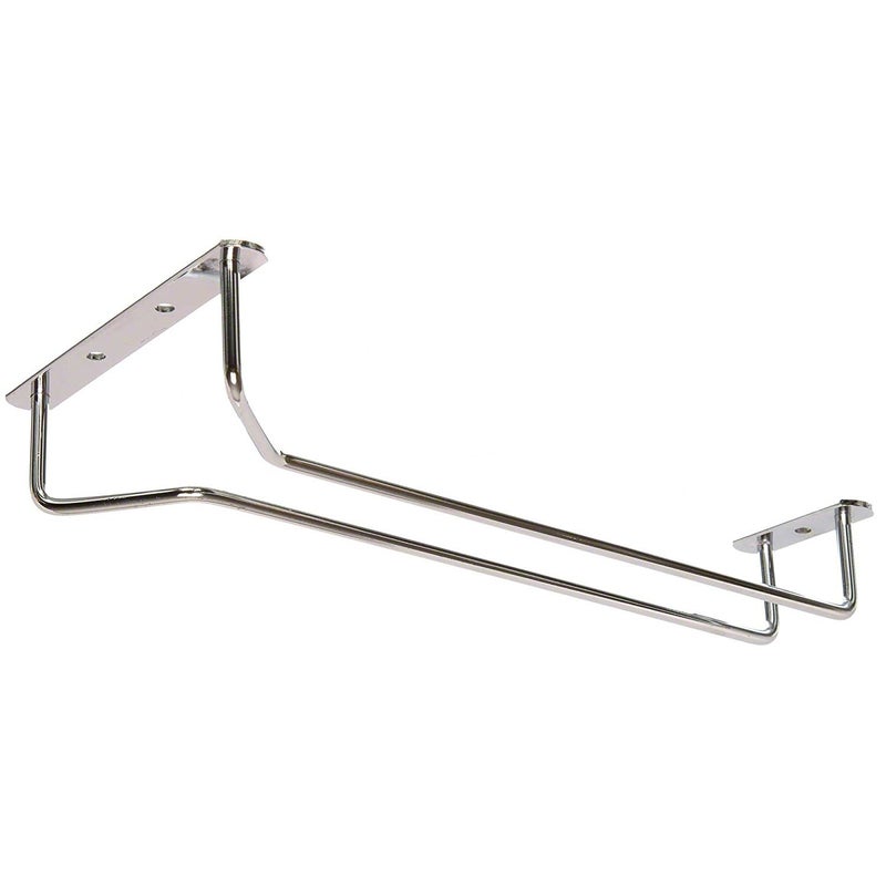 Great Credentials Set of 2-10-Inch Long  Wine Glass Rack  Wire Hanging Rack  Wine Glass Hanging Rack  Wire Wine Glass Hanger Rack  Stemware Rack  Under Cabinet  Chrome Finish (chrome) - Image 2
