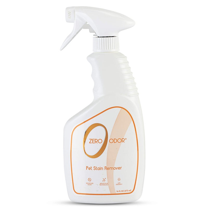 Zero Odor - Pet Stain Remover & Odor Eliminator - Permanently Remove Stain & Odor with Patented Technology Best for Carpet, Furniture, Floors, Pet Bedâ€“ Look and Smell Great, 16oz (Over 400 Sprays) - Image 1