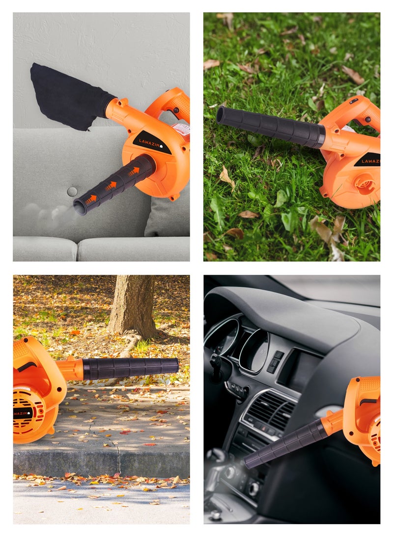 LAWAZIM Pro7 Electric Blower Variable Speed - 600W - Leaf Blower with Dust Bag, Corded Electric Vacuum with Adjustable Airflow and Lightweight Design - Ideal for Home, Garden, Lawn, Yard, and Outdoor Dust Clearing - Image 5
