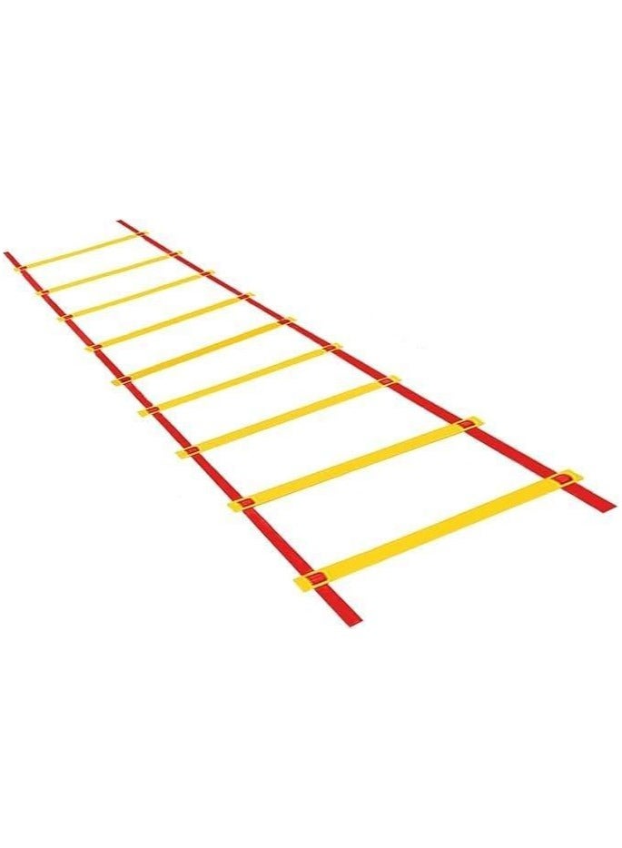 QSHOP Speed ​​ladder for exercises with 12 training steps, 6 meters long, with a carrying bag for football, speed exercises, ball practice, and fitness. - Image 1