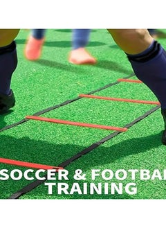 QSHOP Speed ​​ladder for exercises with 12 training steps, 6 meters long, with a carrying bag for football, speed exercises, ball practice, and fitness.  - Image 4