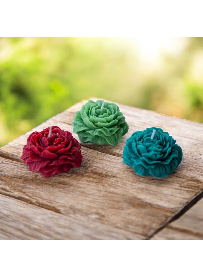 تابلوهاتي مجموعة شموع على شكل ورود - Image 1