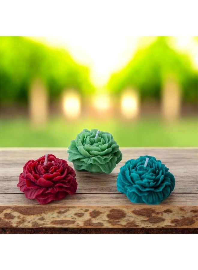 تابلوهاتي مجموعة شموع على شكل ورود - Image 2