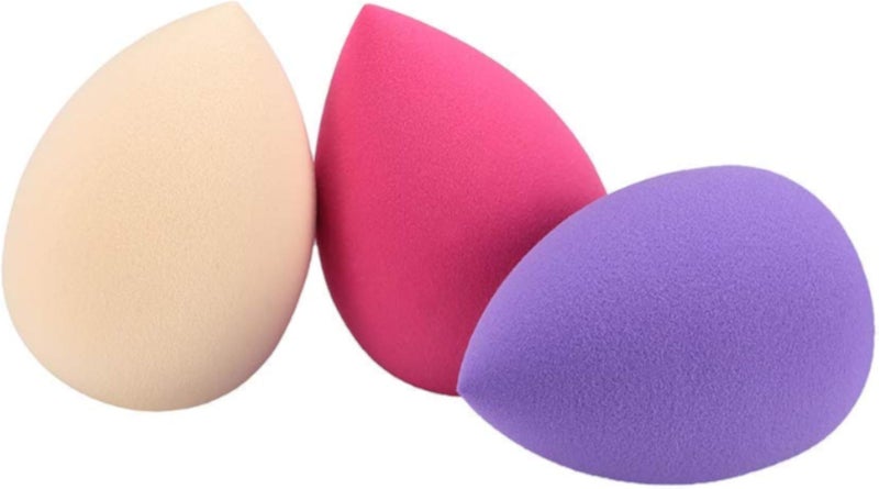 Makeup Sponge, 3pcs Beauty Blender Foundation Sponges for Liquid/Powder/Cream Cosmetics.