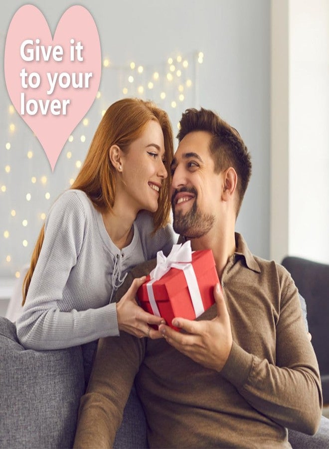 Gosuoa Valentine's Day Headband for Women,knotted Headband for Women,Red Pink Jeweled Rhinestone Crystal Top Knot Headbands Valentine’s Day Hair Accessories for Girls Womens - Image 4