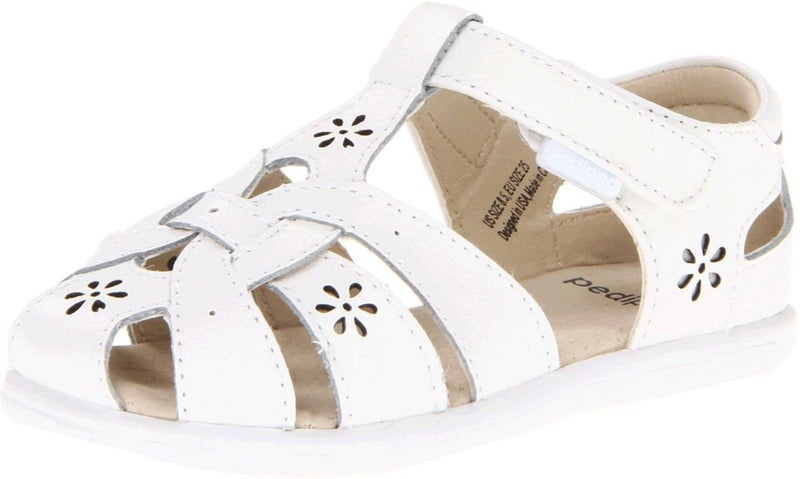 Pediped Girls Flex Nikki K Sandals White 12513 Big Kid US