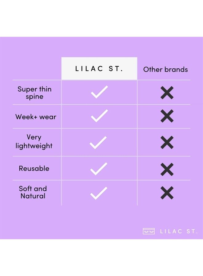 Lilac St. Lilac St - 12mm Lashes - Soft, Natural Look - Lightweight & Reusable - Vegan & Cruelty Free - Image 4