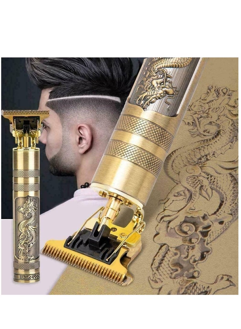 مقصات شعر احترافية للرجال، مقص شعر لاسلكي بدون فراغ، مجموعة قص وتجميل بشفرة T قابلة للشحن، أدوات حلاقة للرجال للاستخدام المنزلي - Image 1