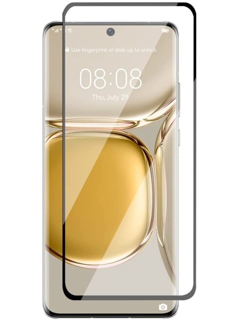 vesus Screen Protector compatible with Huawei P50 Pro Tempered Glass, 3D Curved Full Glue, (Full Screen Coverage), Touch Sensitive, Anti Scratch, HD Clear, Case Friendly - Image 1