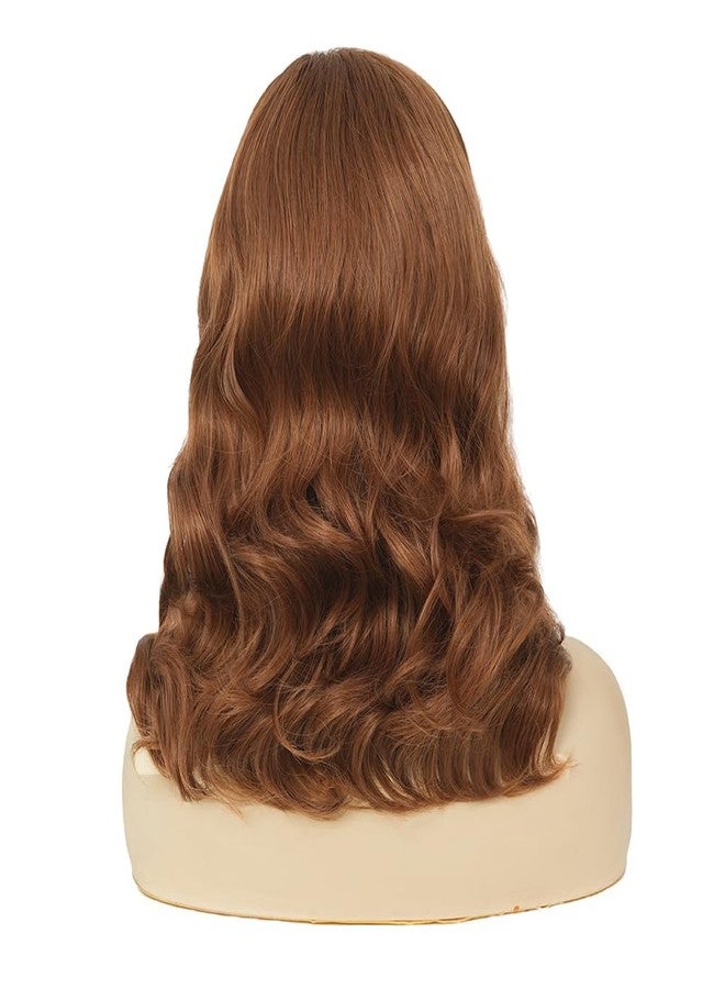 Tseses Brown Wigs for Women 40s 50s Hollywood Big Wave Wigs Synthetic Curly Vintage Wig for Party Halloween Costume Use - Image 5