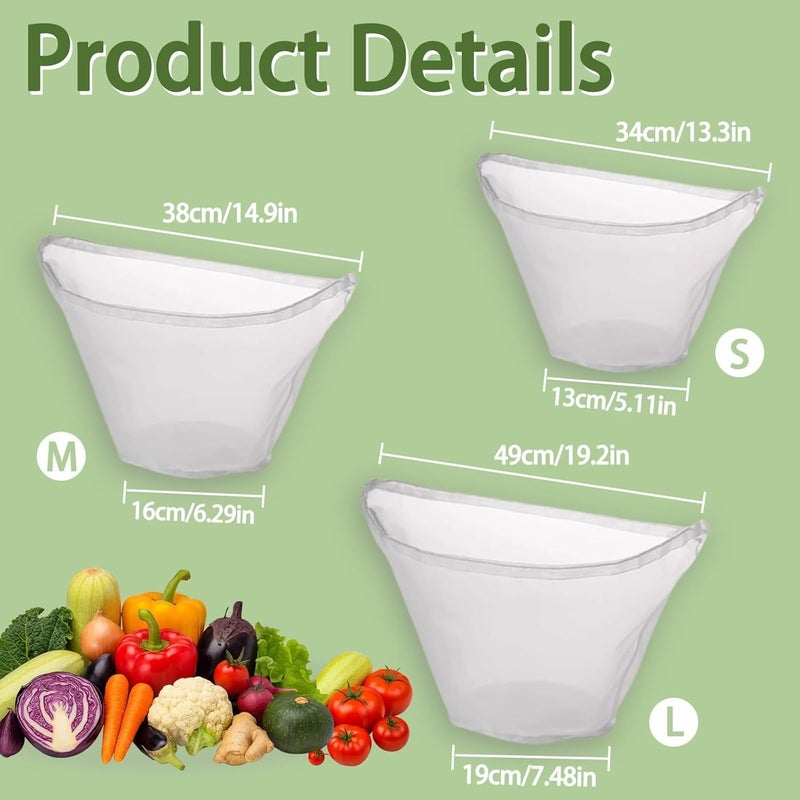 fernfern 6 Pack Reusable Nylon Mesh Strainer Bags, Ultra Fine Cheese Cloth Filter Bags in 3 Sizes Small Medium Large, Nut Milk and Juice Strainer for Coffee Soy Milk Yogurt and Cheese Making - Image 4