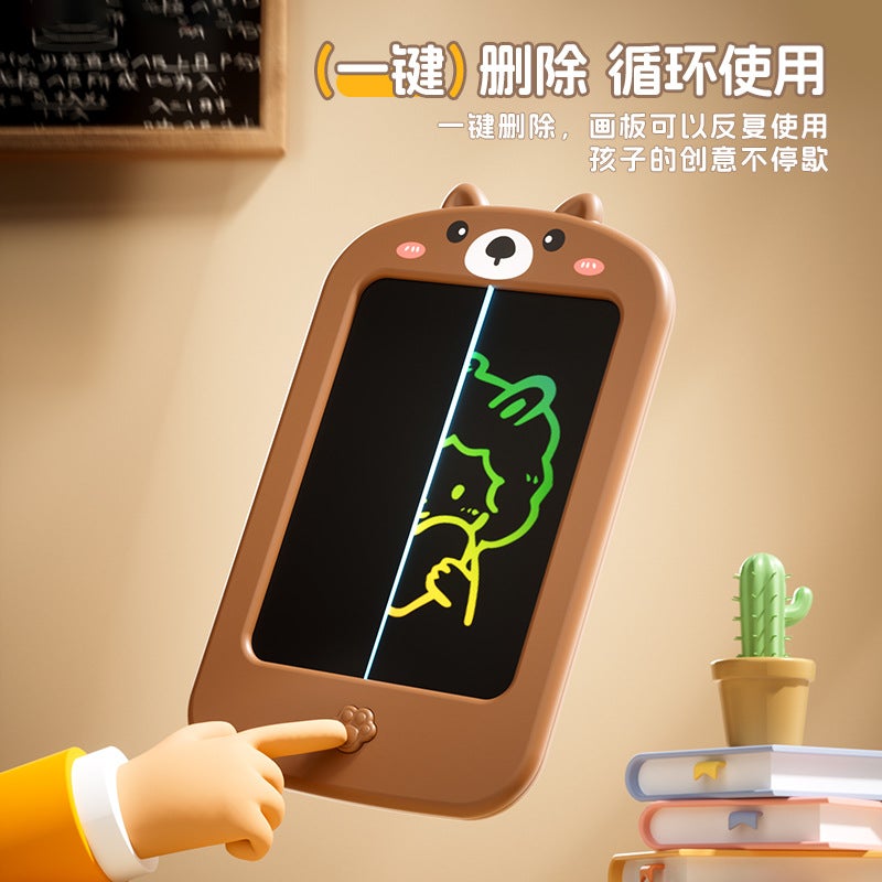 لوح كتابة LCD للأطفال مقاس 8.5/10/12 بوصة لوحة رسم ملونة - Image 3