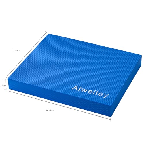 Aiweitey Stability Trainer Pad - Foam Balance Exercise Pad Cushion for Therapy, Yoga, Dancing Balance Training, Pilates,and Fitness (Blue c) - Image 2