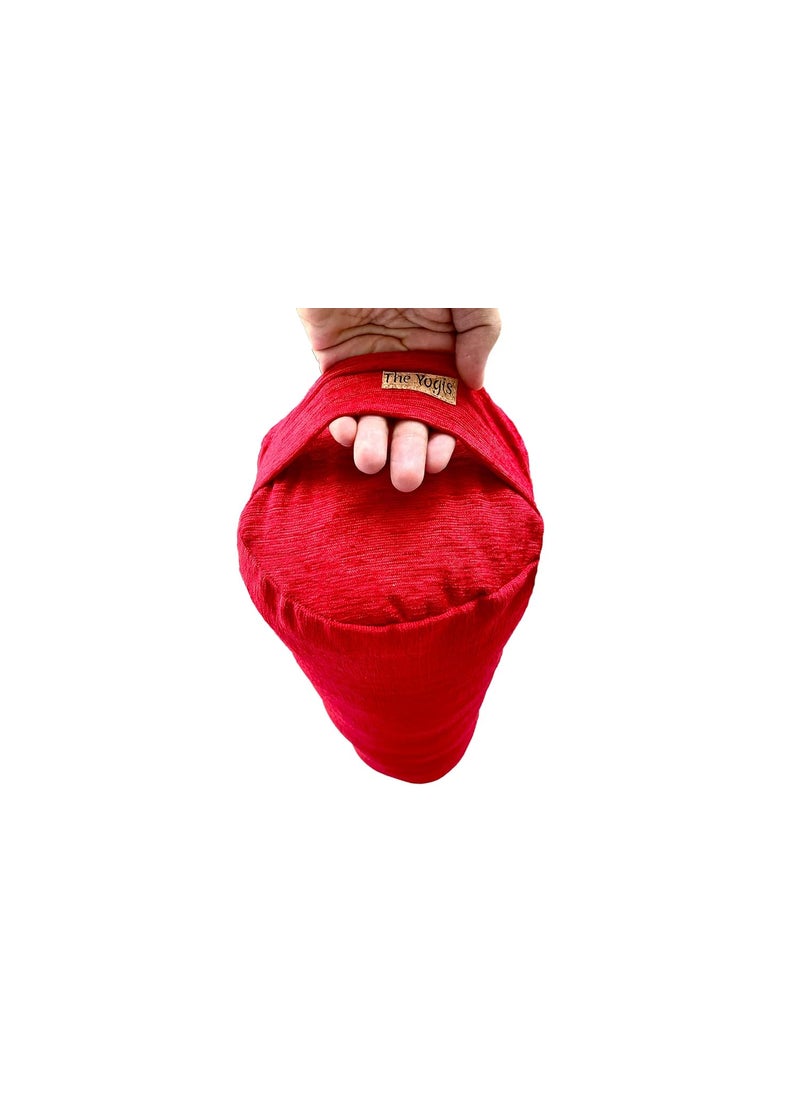 The Yogis The Yogis Yoga Bolster Filled with Cotton RemovableWashable Cotton Cover Reduced Stress on Spine Neck Pain Relief Size L 59 x W 23cm  - Image 3