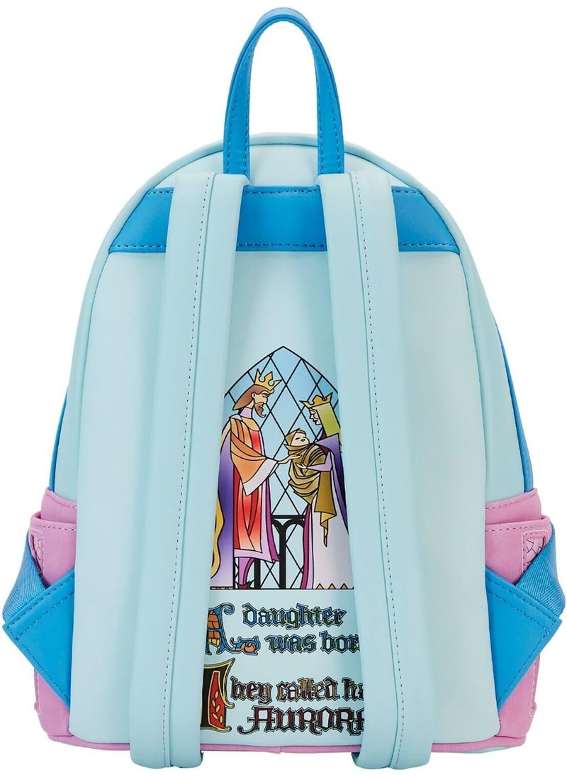 Loungefly Loungefly Disney Sleeping Beauty Stained Glass Castle Mini Backpack  - Image 2