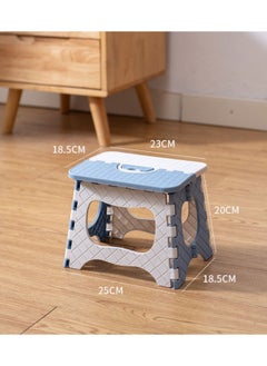 Generic Portable Home Outdoor Folding Stool, Blue  - Image 1