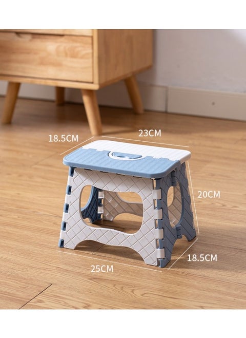 Portable Home Outdoor Folding Stool, Blue