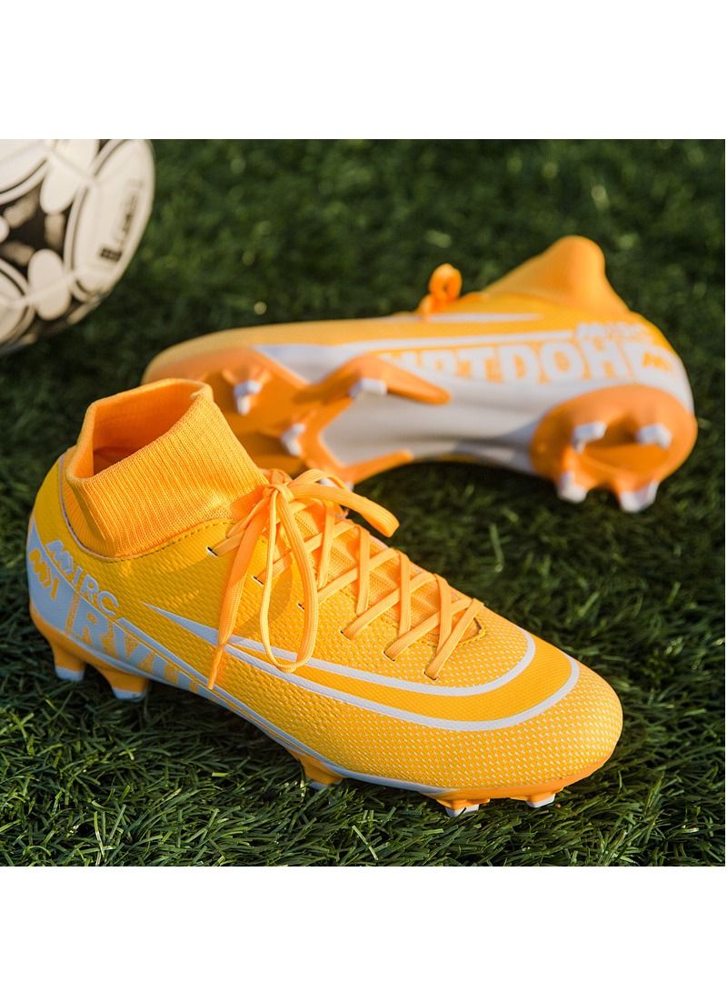 NIBEMINENT New High Top Football Shoes Men's and Women's Broken Students'Grass Short Nail Durable Training Shoe - Image 4