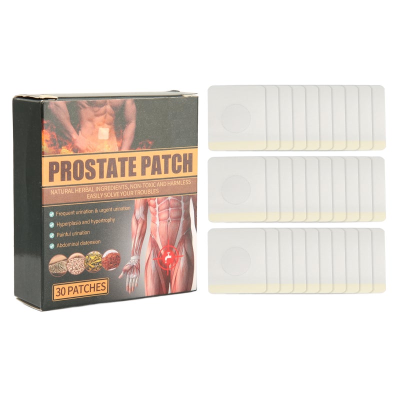 Prostate Care Patch: 30Pcs Relieve Discomfort - Convenient Lightweight Prostate Health Patch for Home Men’s Prostate Support - Image 1