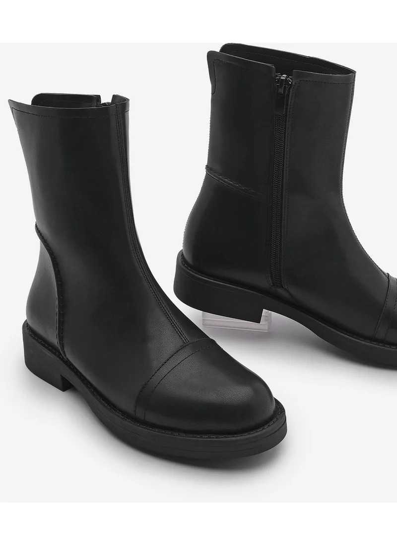 MARJIN Margin Women's Stitch Detailed Casual Boots Armus
