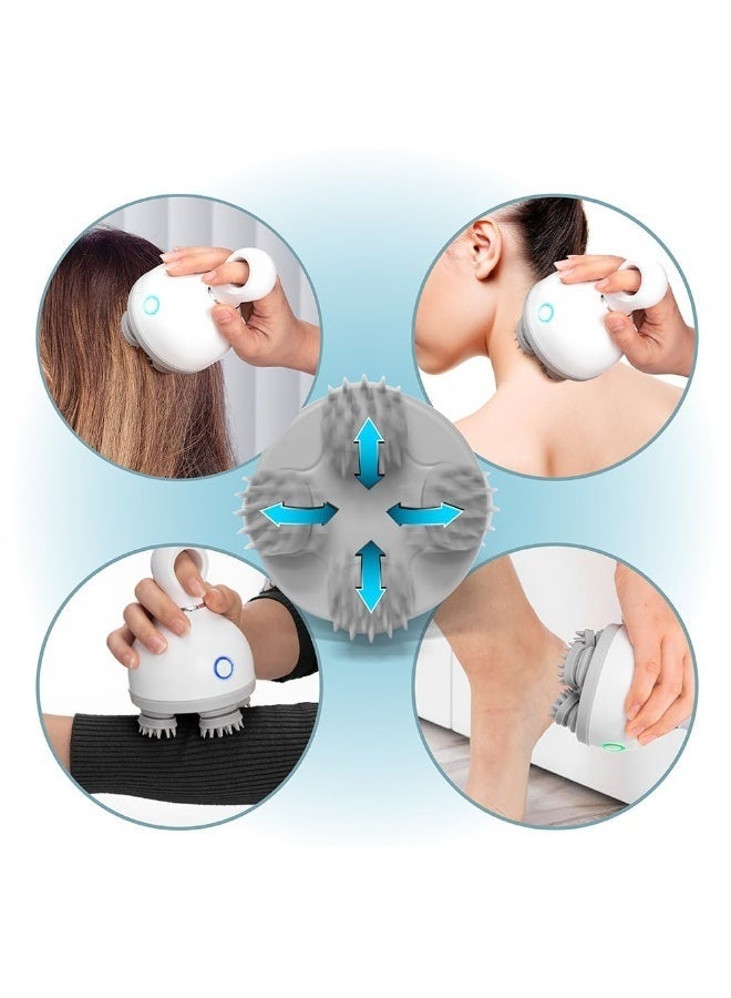 Arabest Scalp Massager Hair Growth - Rechargeable Electric Head Massager Tool with 3 Massage Modes for Stress Relief & Circulation, Handheld Hair Massager for Scalp, Neck & Body Relaxation - Image 4