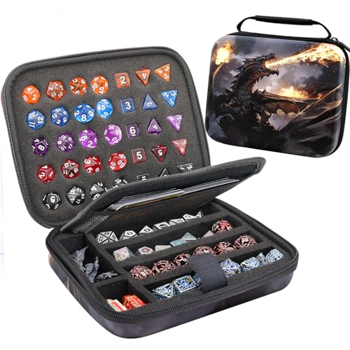 sabermaster Dice Storage Case Dice Bag Dice throne dnd dice tray dice holder dnd dice storage dice case Multifunctional storage Organizer Role Playing Game for Rpg Table Game (C) - Image 1