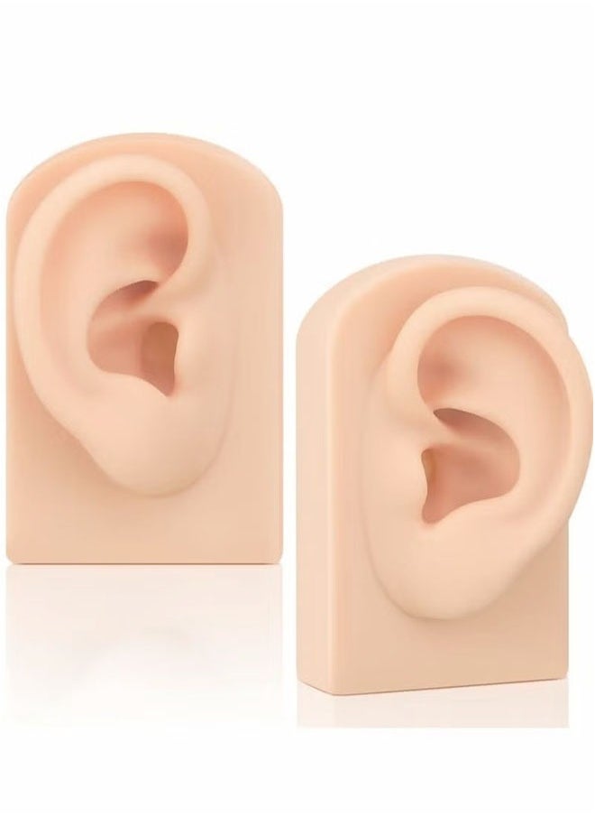 Realfrog - Ear Model Soft Flexible Model Fake Piercing Practice Body Parts Realistic Mold for Jewelry Display Acupuncture Mannequin Teaching Instruction - Image 1