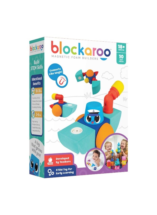 blockaroo Blockaroo Magnetic Foam Builders Tugboat Set  - Image 1