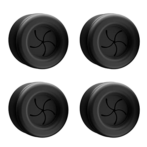 hometastic Set of 4 Premium Towel Holders for Bathroom, Kitchen and Household - Stainless Steel Tea Towel Holder - Towel Hook Round - Self-Adhesive - No Drilling (Black Matte) - Image 1
