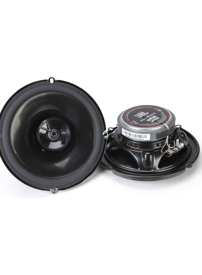 JBL Club 64-6-1/2" (160mm) Two-Way Car Speaker, 60W RMS, 180W Peak, Sensitivity (@ 2.83V): 93dB, Frequency Response: 48Hz – 21kHz, Nominal Impedance: 3.0 ohms - Image 1
