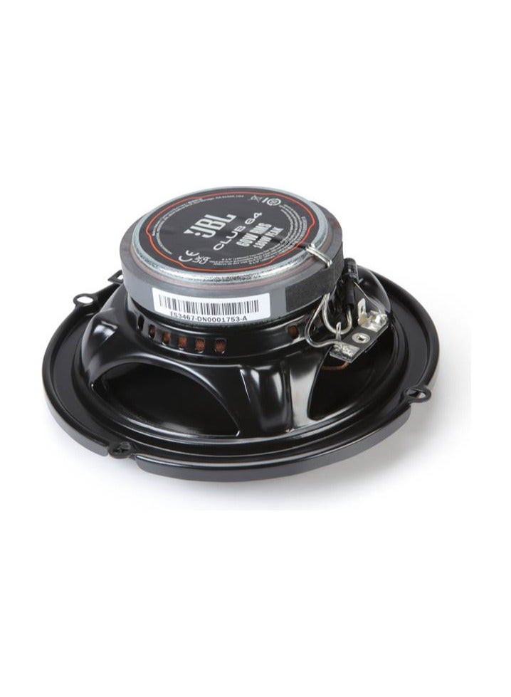 JBL Club 64-6-1/2" (160mm) Two-Way Car Speaker, 60W RMS, 180W Peak, Sensitivity (@ 2.83V): 93dB, Frequency Response: 48Hz – 21kHz, Nominal Impedance: 3.0 ohms - Image 2