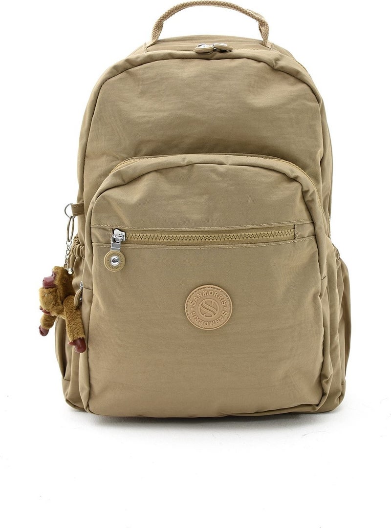 Sanmorris Waterproof Crinkle Fabric Multi-Eye Large Size Laptop School and Backpack - Image 1