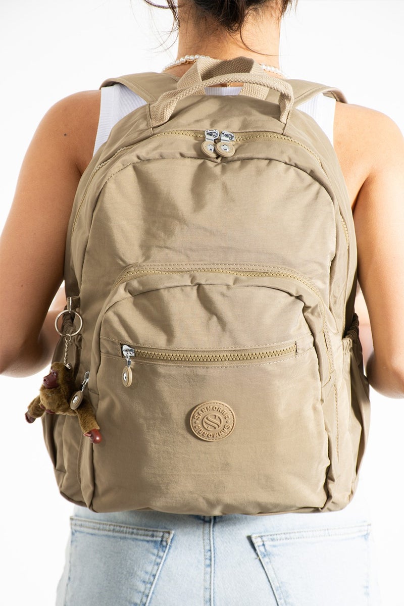 Sanmorris Waterproof Crinkle Fabric Multi-Eye Large Size Laptop School and Backpack - Image 3