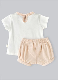 Elegant Kids Tiny Explorer's Gear: Boys' Breezy Tee & Diaper Cover Set Playful Style & Comfy Changes  - Image 2