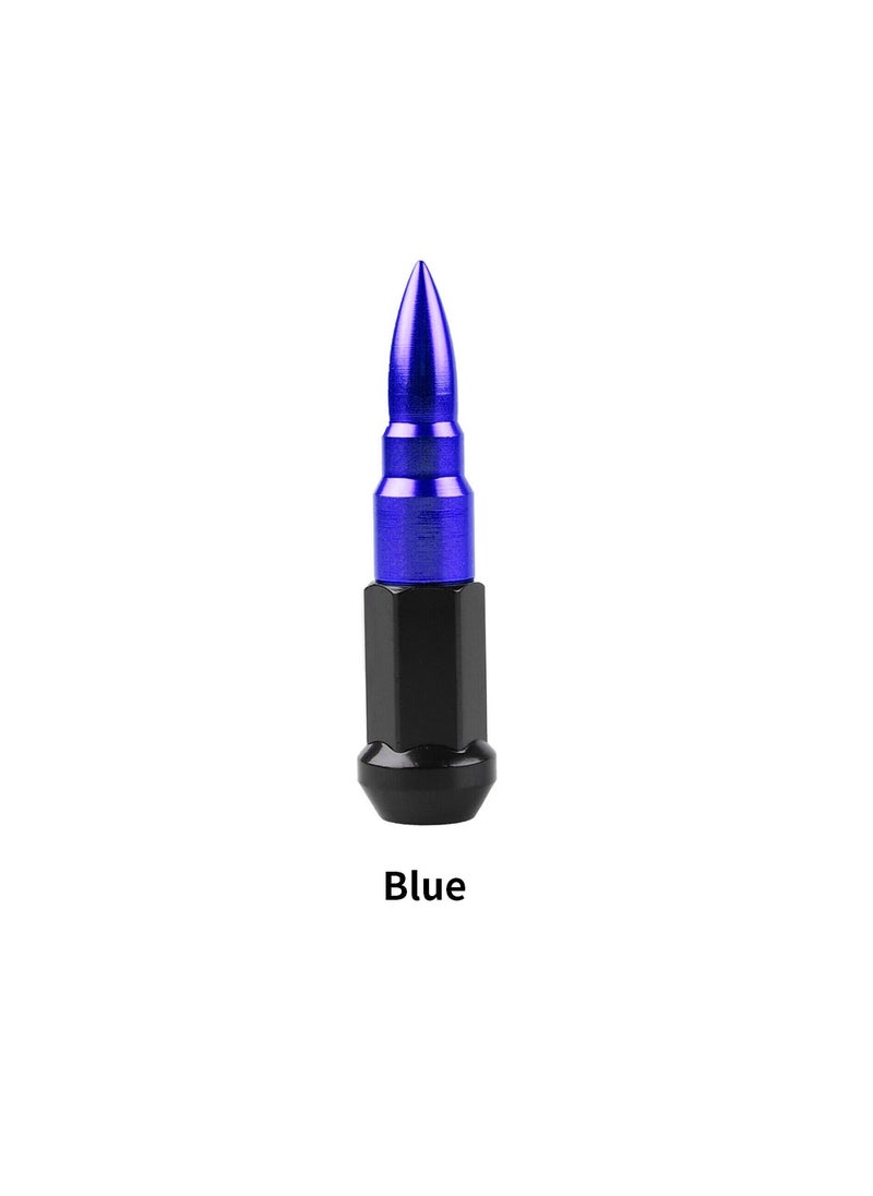 Blox ROYAL - Core Shell Type Lock Nut Kit Blue ISO898-6 Grade 10 Forged Aluminum 7075-T6 Shel Nuts (Blue)  - Image 2