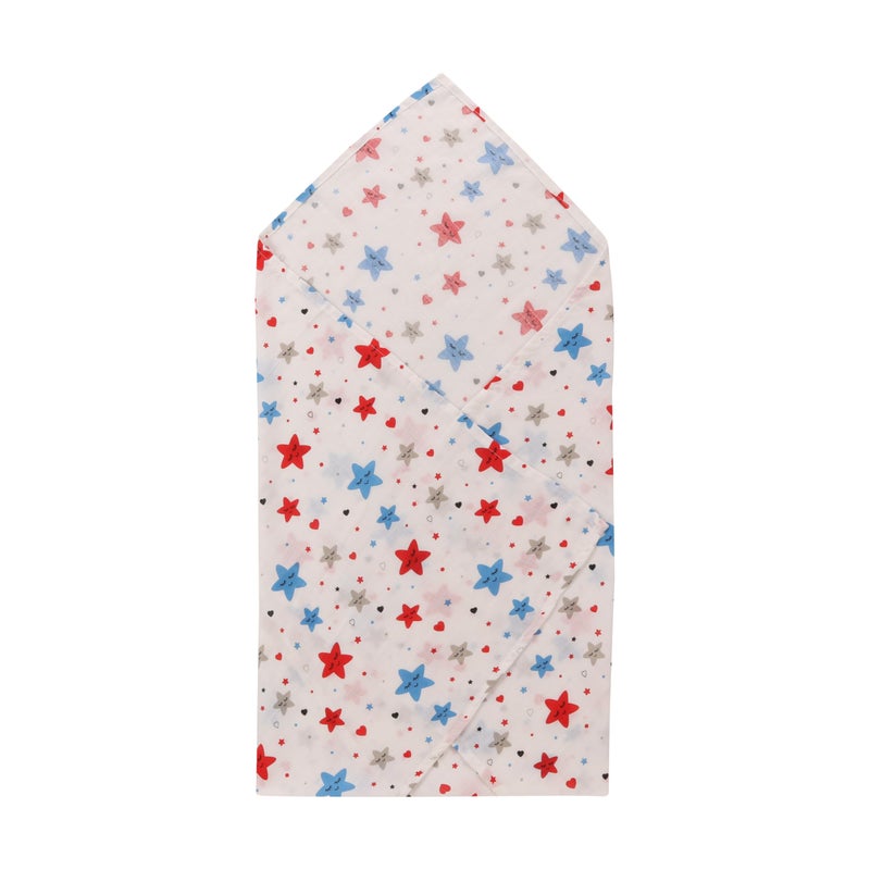 Dikary 100% Cotton Muslin Baby SWADDLES, Multicolor Print, 100 X 100 CMS (1) - Image 1