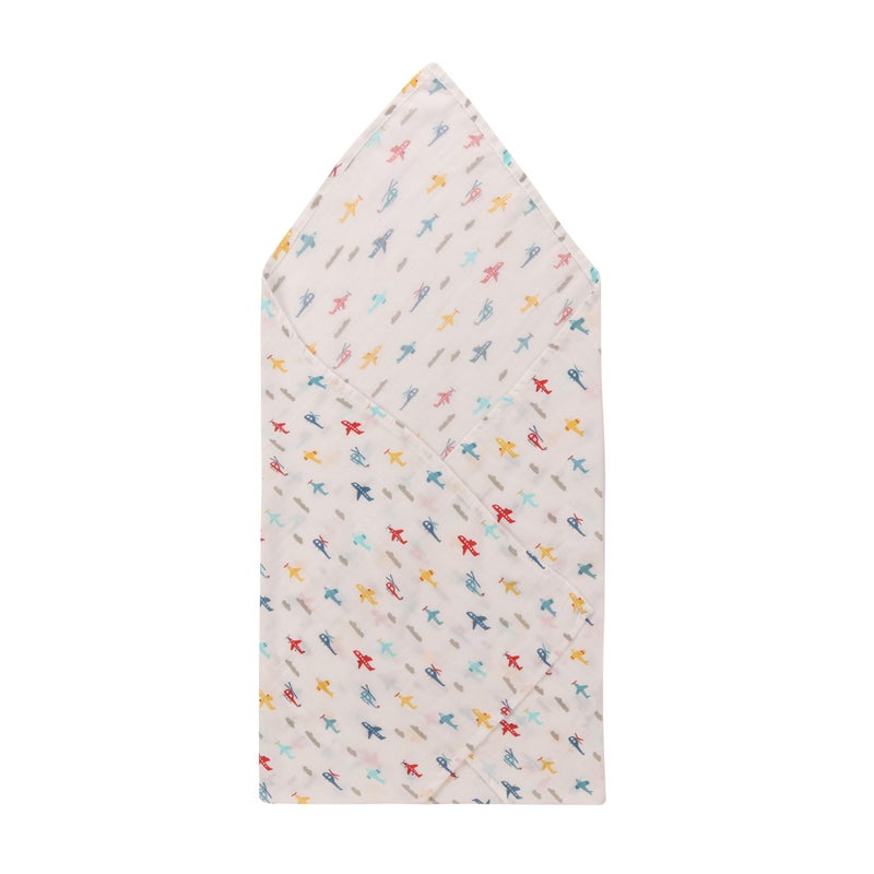 Dikary 100% Cotton Muslin Baby SWADDLES, Multicolor Print, 100 X 100 CMS (1) - Image 4