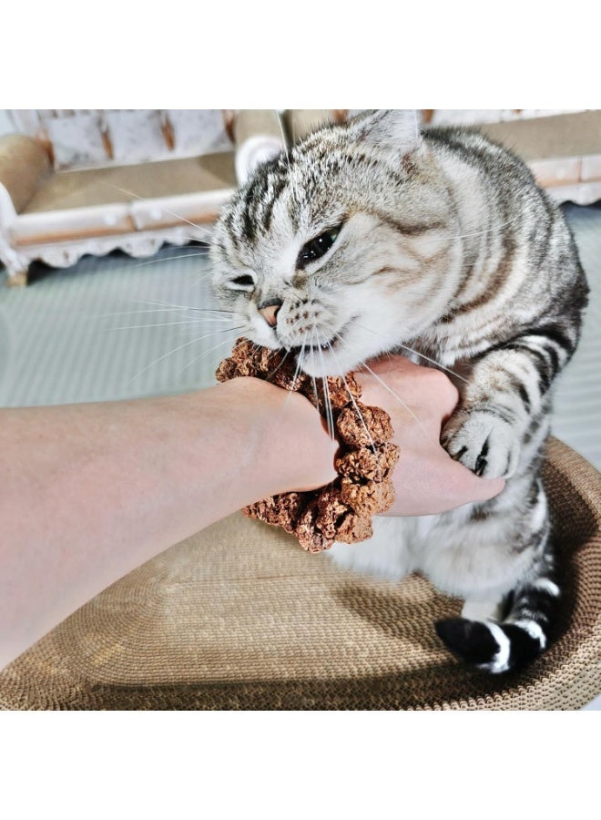 Loxira Natural Silvervine Gall Fruit Cat-Attracting Bracelet,Interactive Cat Toy for Indoor Cats,Cat Chew Toy with Gallfruit | Catnip & Silvervine Alternative, Stress Relief & Gift - Image 3