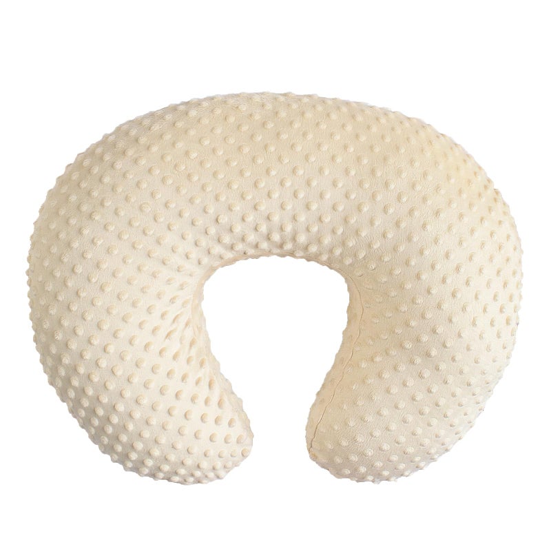 OWLOWLA Nursing Pillow Cover, Breastfeeding Pillow Slipcover Fits Nursing Pillow for Baby Boy Girl(Cream) - Image 1
