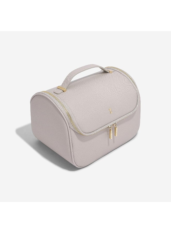 Stackers حقيبة تجميل كبيرة من ستاكرز باللون البيج - Image 4